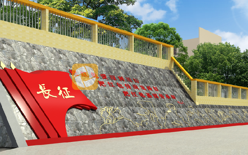紅色展廳設計